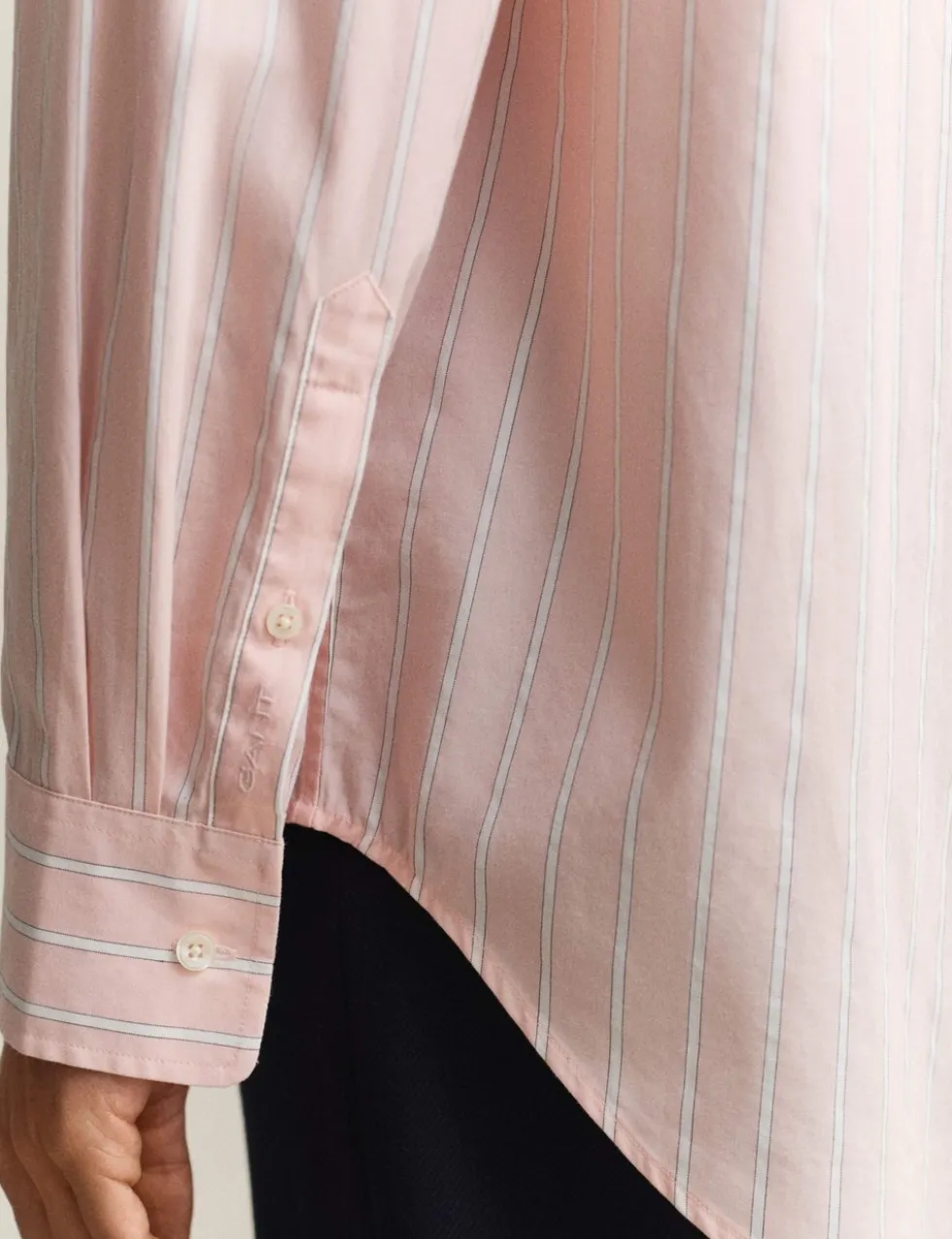 Pure Cotton Poplin Striped Shirt