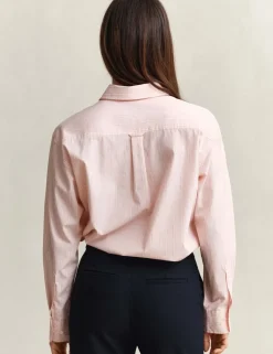 Pure Cotton Poplin Striped Shirt
