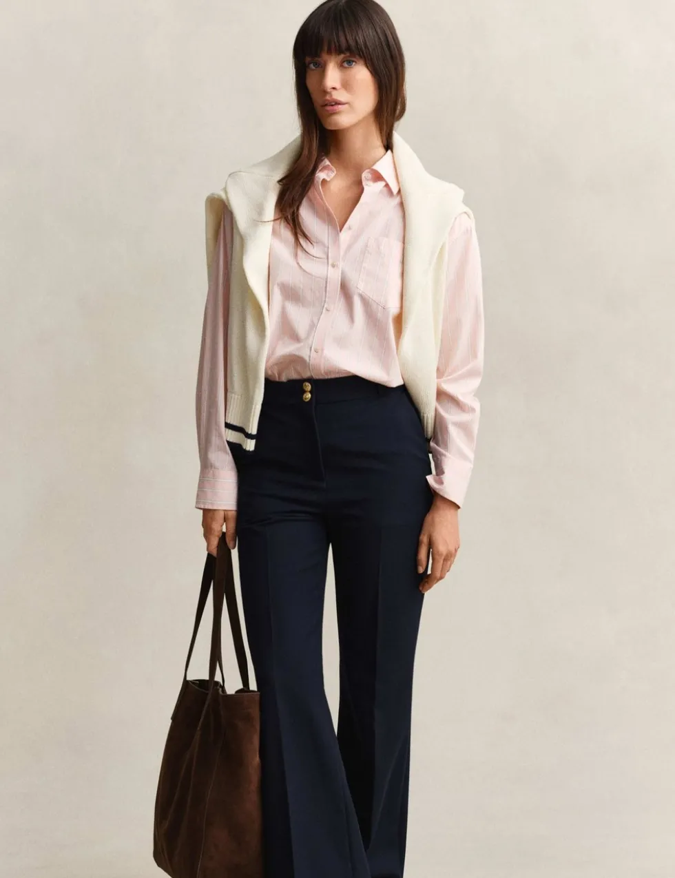 Pure Cotton Poplin Striped Shirt