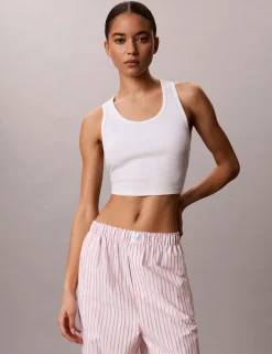 Pure Cotton Poplin Striped Pyjama Bottoms