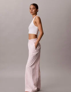 Pure Cotton Poplin Striped Pyjama Bottoms