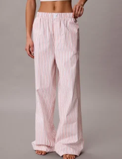Pure Cotton Poplin Striped Pyjama Bottoms
