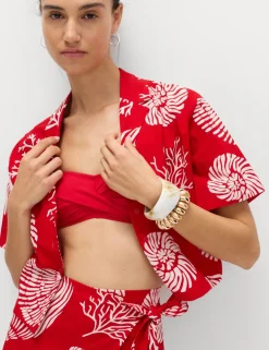 Pure Cotton Printed Beach Shirt
