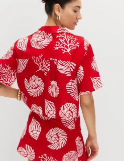 Pure Cotton Printed Beach Shirt