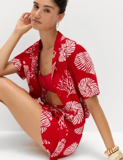 Pure Cotton Printed Beach Shirt