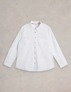 Pure Cotton Printed Button Through Shirt