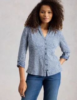 Pure Cotton Printed Collared Shirt