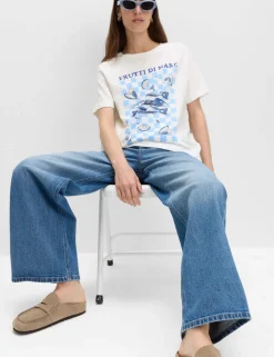 Pure Cotton Printed Graphic T-Shirt