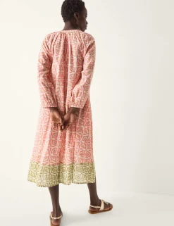 Pure Cotton Printed Knee Length Tunic Dress