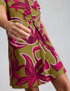 Pure Cotton Printed Mini T-Shirt Dress