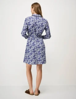 Pure Cotton Printed Mini Shirt Dress