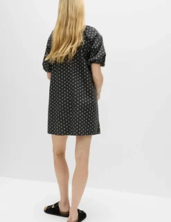 Pure Cotton Printed Mini Relaxed Smock Dress