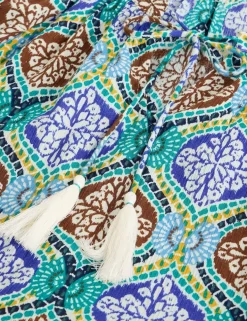 Pure Cotton Printed Mini Beach Dress