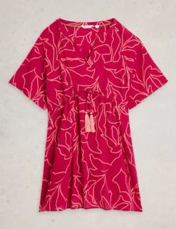 Pure Cotton Printed Mini Beach Dress