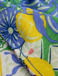 Pure Cotton Printed Notch Neck T-Shirt