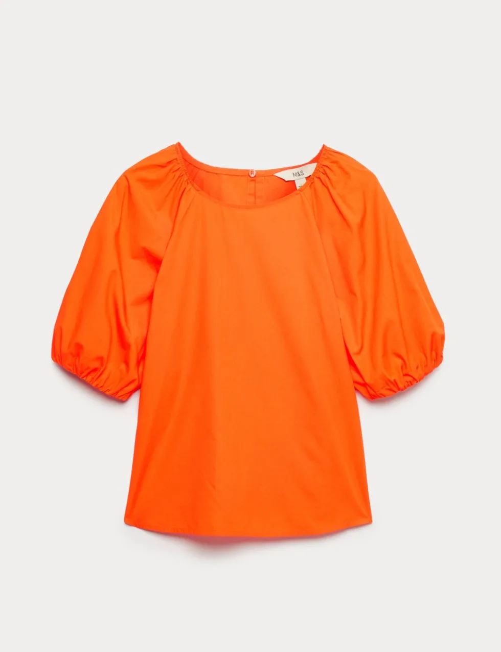 Pure Cotton Printed Puff Sleeve Blouse