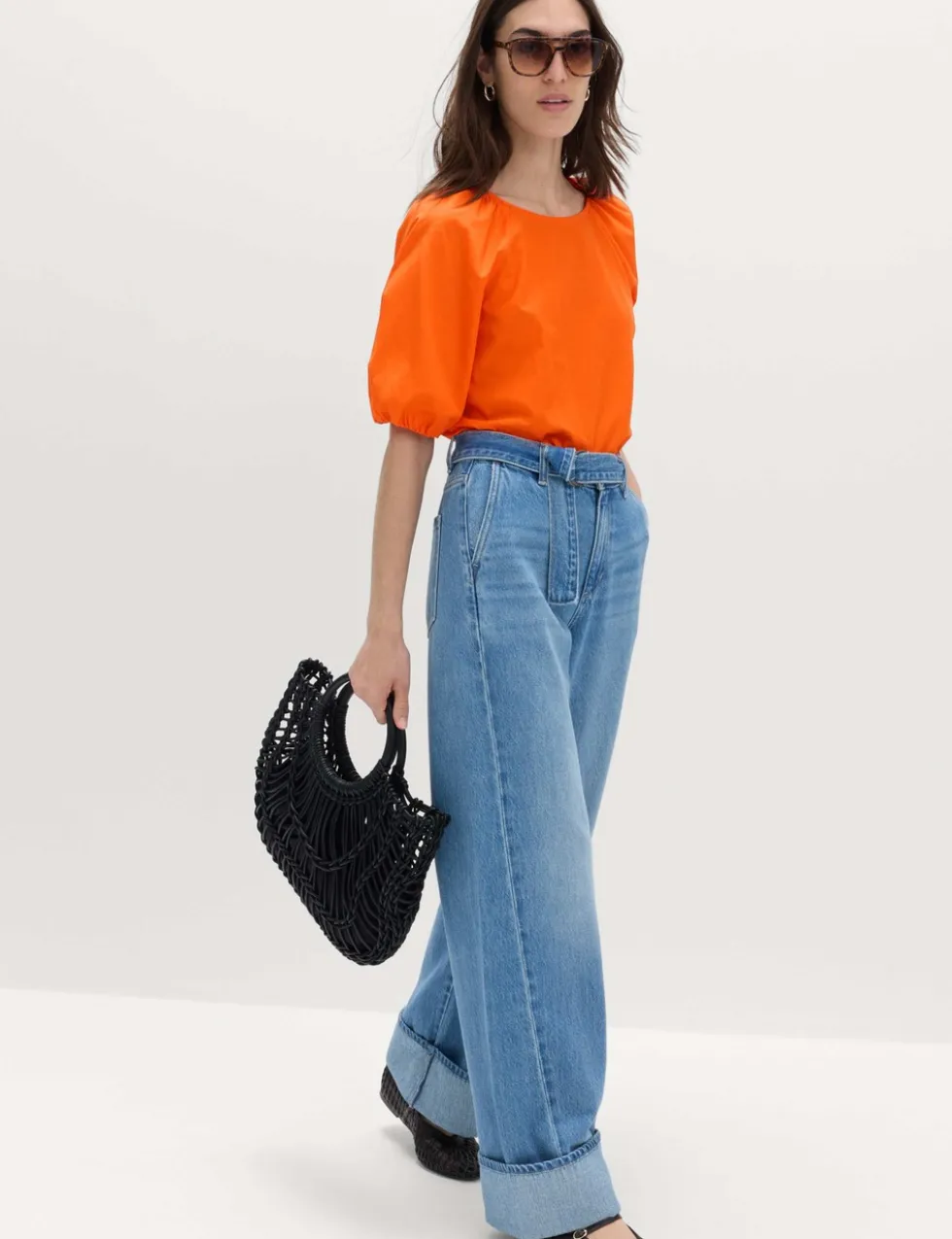 Pure Cotton Printed Puff Sleeve Blouse