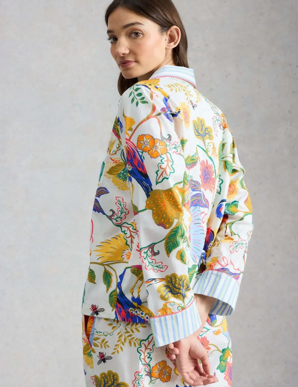 Pure Cotton Printed Pyjama Top