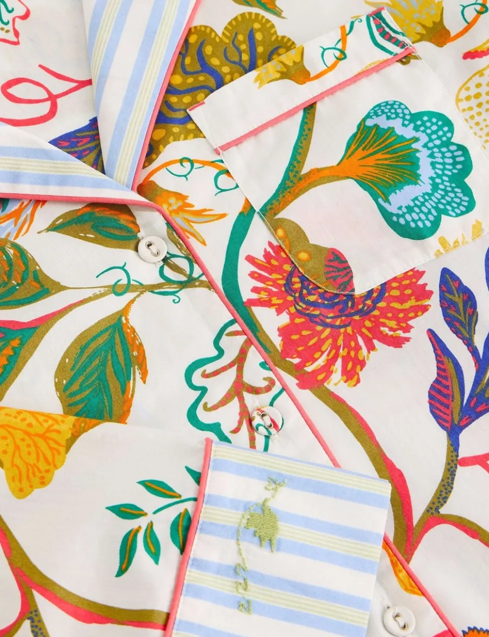Pure Cotton Printed Pyjama Top
