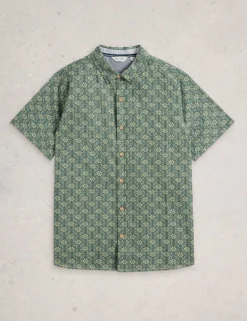 Pure Cotton Printed Short Sleeve Shirt