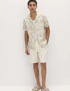 Pure Cotton Printed Short Sleeve Shirt