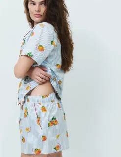 Pure Cotton Printed Shortie Set