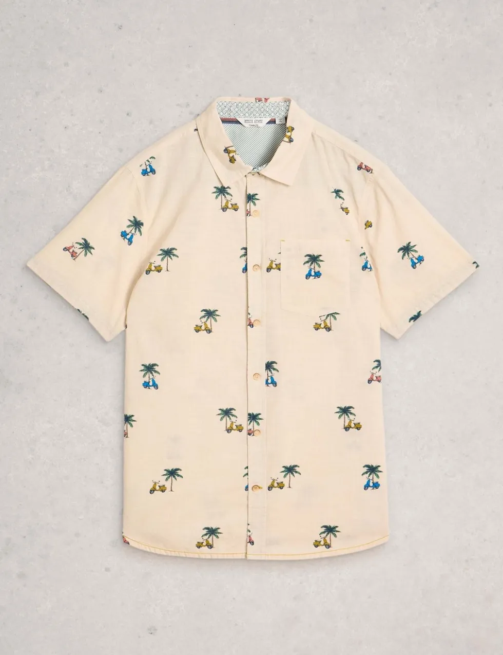 Pure Cotton Printed Short Sleeve Shirt