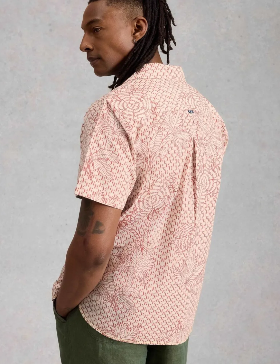 Pure Cotton Printed Short Sleeve Shirt