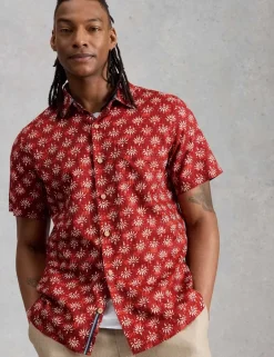 Pure Cotton Printed Short Sleeve Shirt