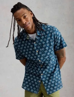 Pure Cotton Printed Short Sleeve Shirt