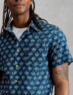 Pure Cotton Printed Short Sleeve Shirt