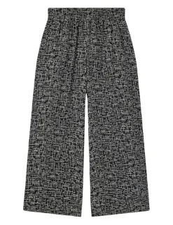 Pure Cotton Printed Wide Leg Trousers