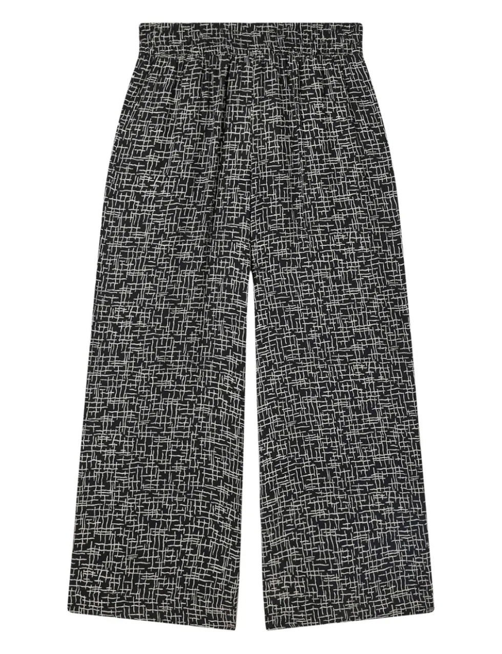 Pure Cotton Printed Wide Leg Trousers