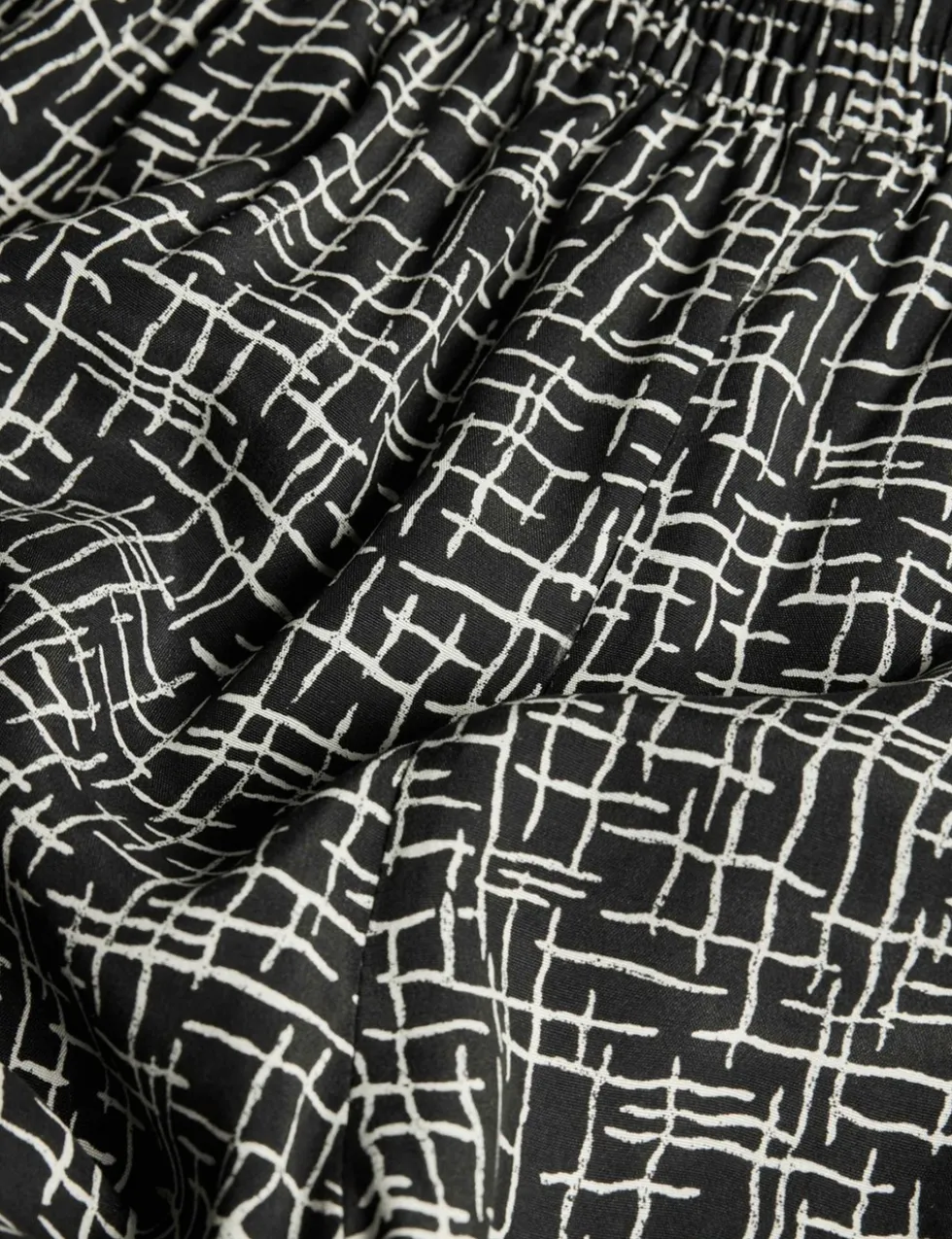 Pure Cotton Printed Wide Leg Trousers