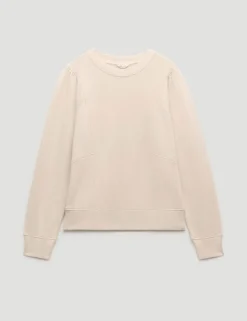Pure Cotton Puff Sleeve Sweatshirt