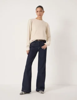 Pure Cotton Puff Sleeve Sweatshirt