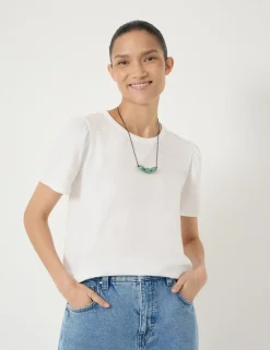 Pure Cotton Puff Sleeve T-Shirt