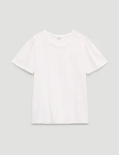 Pure Cotton Puff Sleeve T-Shirt