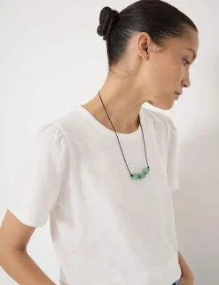 Pure Cotton Puff Sleeve T-Shirt