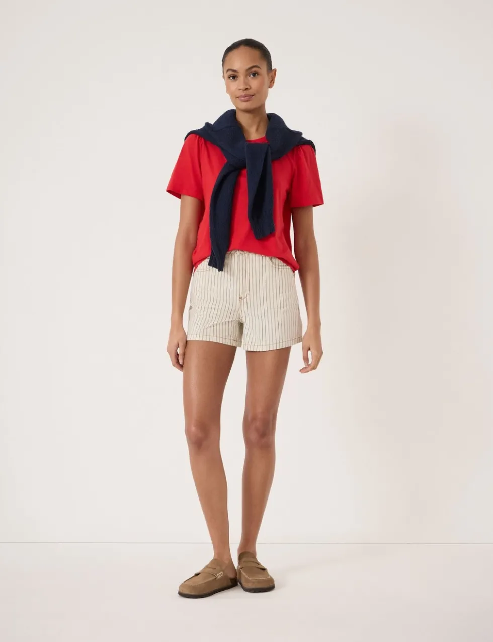 Pure Cotton Puff Sleeve T-Shirt