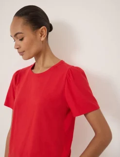 Pure Cotton Puff Sleeve T-Shirt