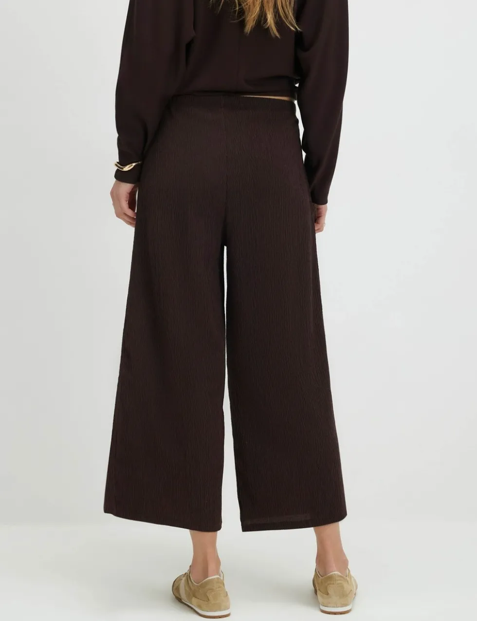 Pure Cotton Pull On Textured Culottes