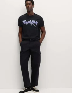 Pure Cotton Purple Rain Graphic T-Shirt