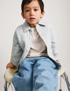 Pure Cotton Quilted Jacket (2-8 Yrs)