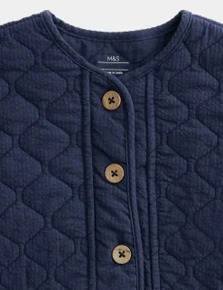Pure Cotton Quilted Jacket (0-5 Yrs)