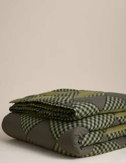 Pure Cotton Quilted Patchwork Bedspread