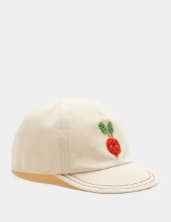 Pure Cotton Radish Badge Cap (0-36 Mths)