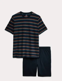 Pure Cotton Rainbow Stripe Pyjama Set