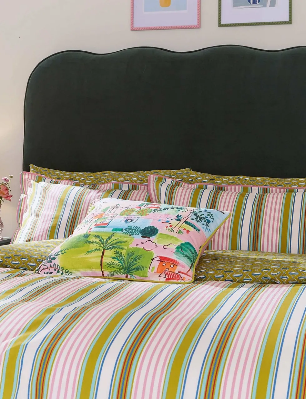 Pure Cotton Raven Stripe Bedding Set