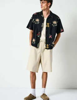 Pure Cotton Relaxed Fit Embroidered Shirt